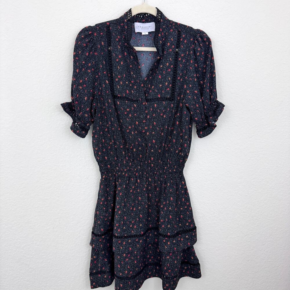 The Shirt Rochelle Behrens Womens Stacey Mini Dress Size S Embroider Black